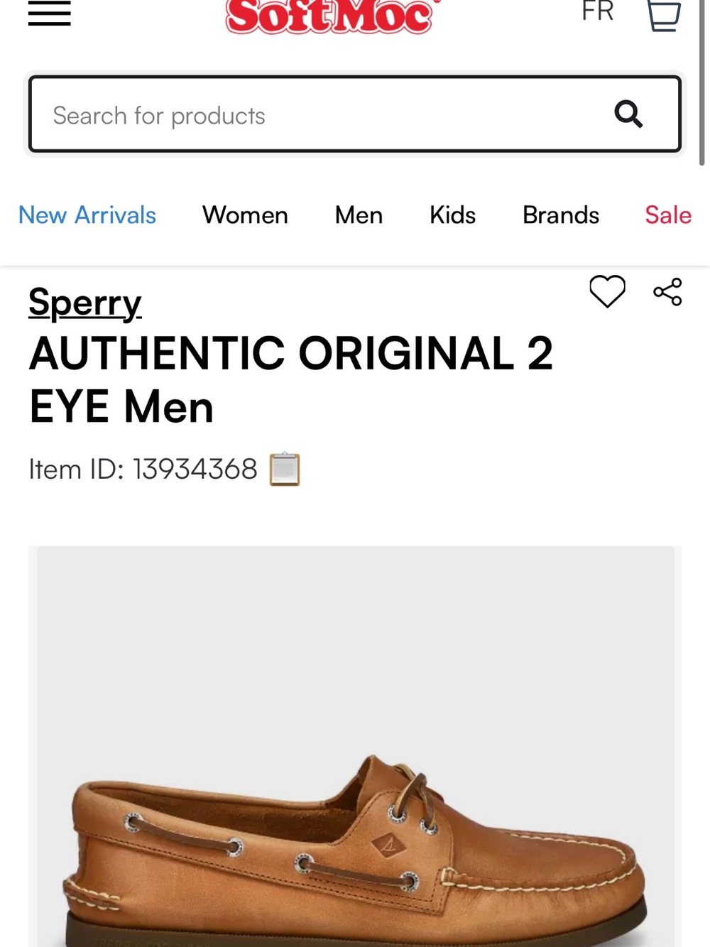 Sperry Men's Tan Leather 2-Eye Boat Shoe